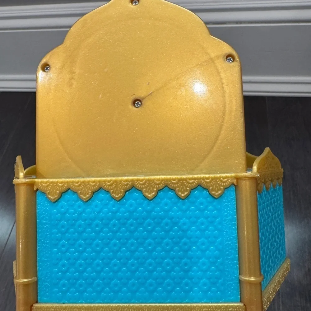 Disney Aladdin and Jasmine Musical Jewelry Box - Gold and Blue Kids Girls